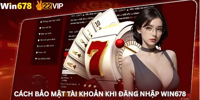 Cách bảo mật tài khoản khi Đăng nhập Win678
