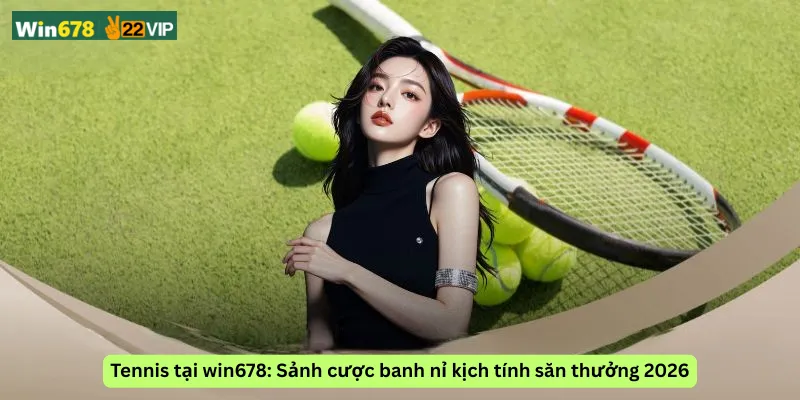 Tennis tại win678: Sảnh cược banh nỉ kịch tính săn thưởng 2026